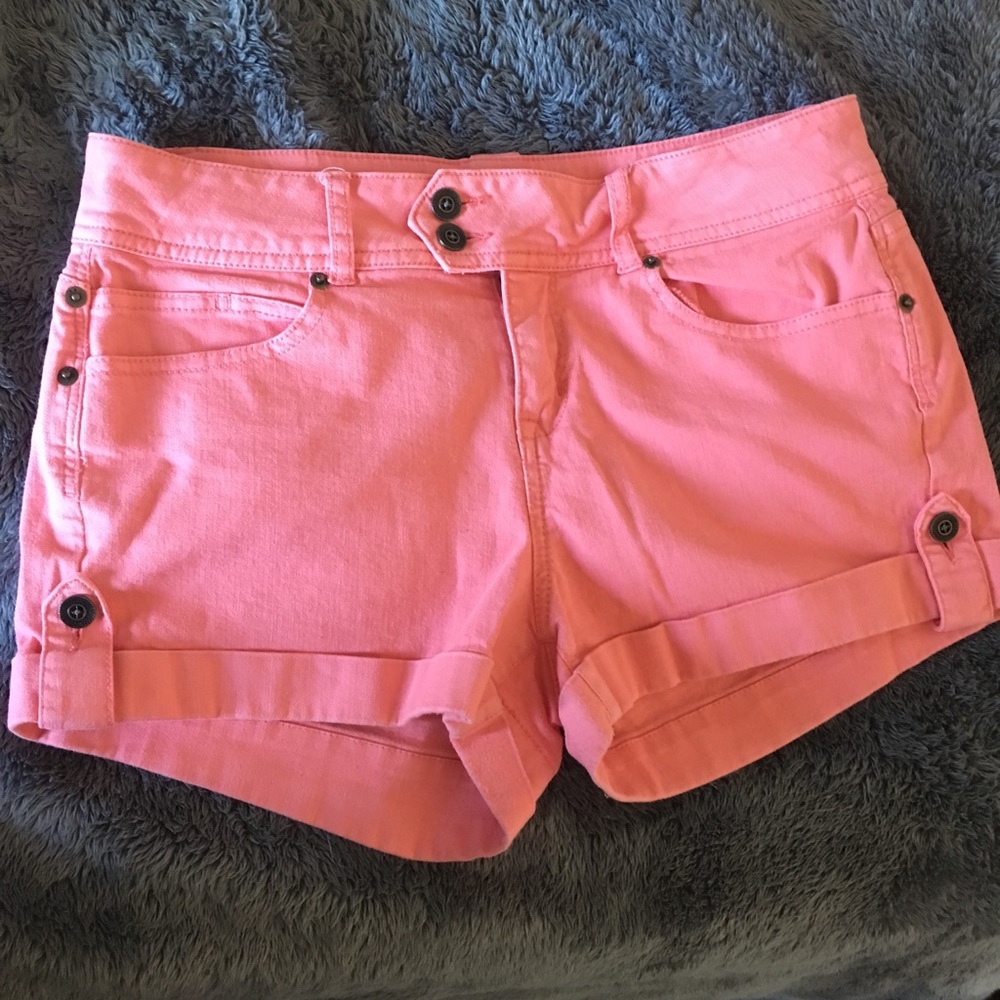 Life in Progress pink denim shorts